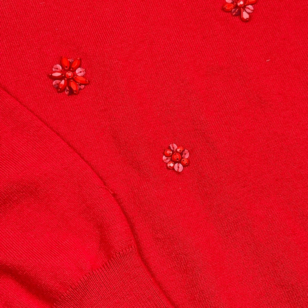Ruby Rd. Beaded Sweater Size L - Picture 3 of 8
